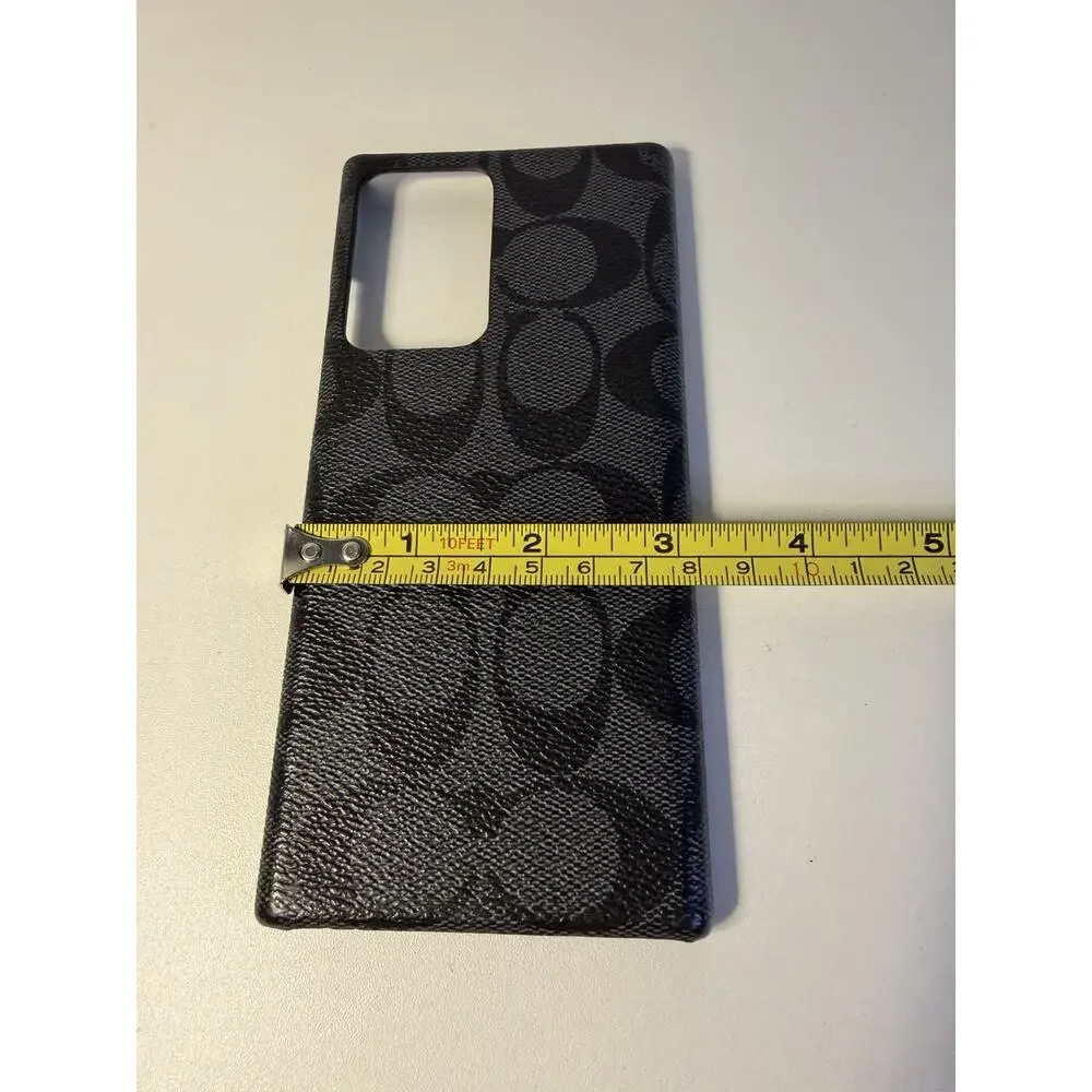 COACH Unisex Black Signature Case Samsung Galaxy Note 20 Ultra Sleek Luxury